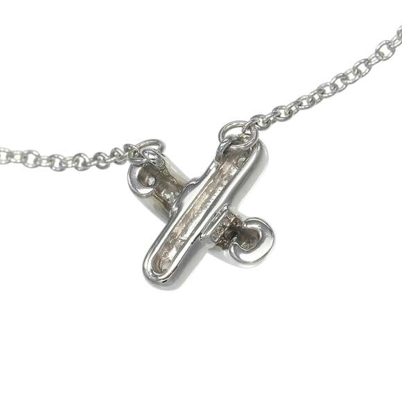 Tiffany & Co. Diamond Solitaire Pendant, 0.92 Carats #516223  TIFFANY Silver Diamond Necklace